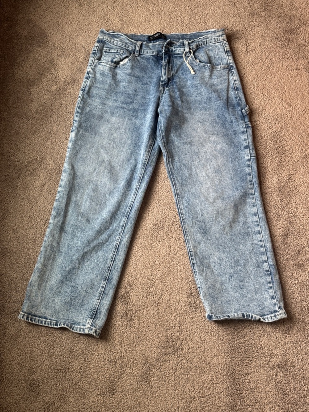 Sioux Light Wash Straight Leg Jeans SIZE 10 High Rise Vintage Style